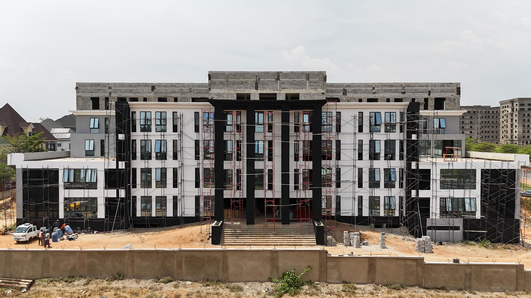 Capital Hospital main building under construction in Abuja